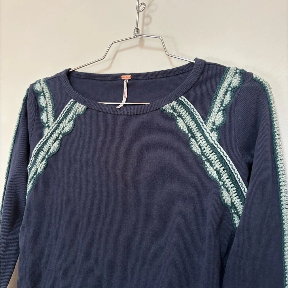 NWOT Free People Lost Love Long-Sleeve Top Size XS